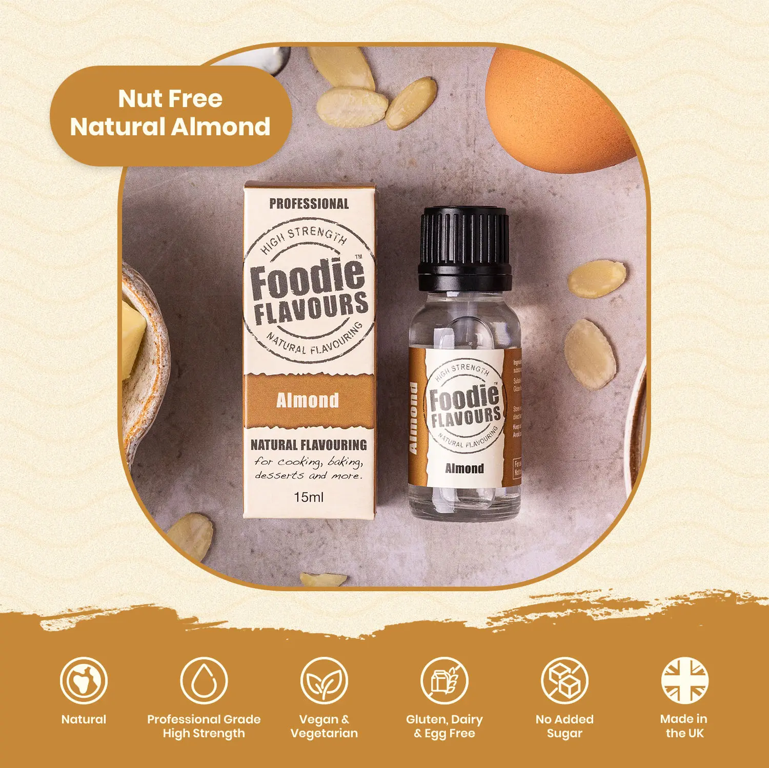 Almond Natural Food Flavouring | Foodie Flavours | Features