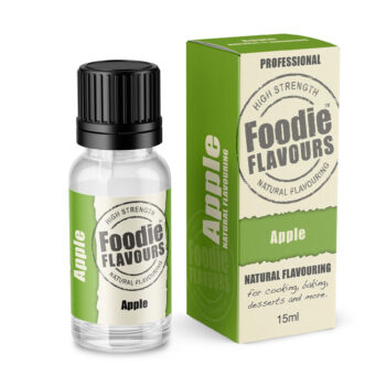 apple natural flavouring bottle and box