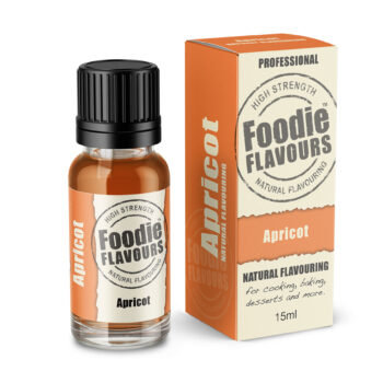 apricot natural flavouring bottle and box