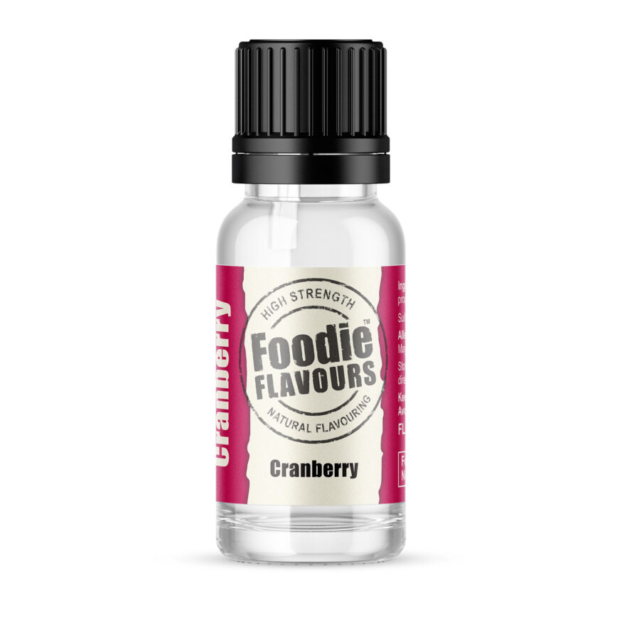 cranberry natural flavouring 15ml bottle