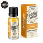 orange natural flavouring bottle and box