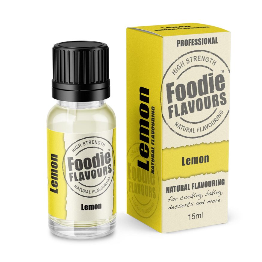 Lemon Natural Flavouring Bottle and Box
