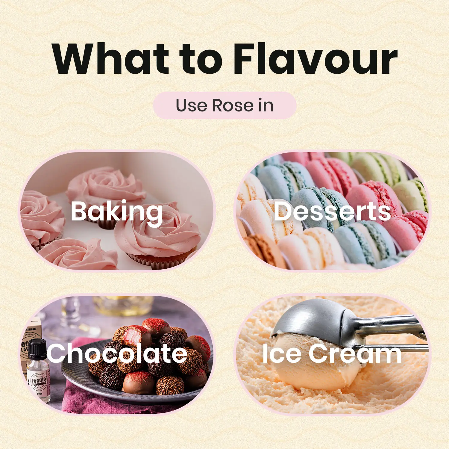 Rose Natural Food Flavouring | Foodie Flavours | What To Flavour