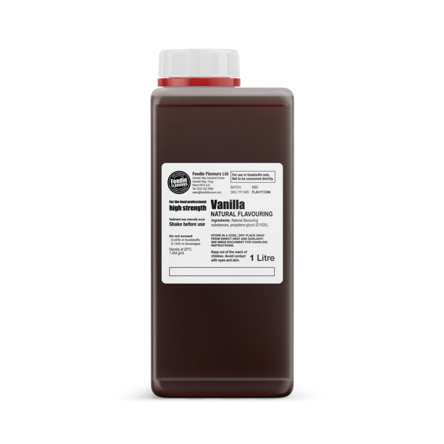 Vanilla Natural Flavouring 1 Litre - Foodie Flavours