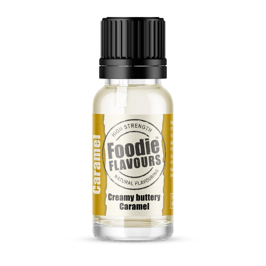 creamy buttery caramel natural flavouring 15ml bottle