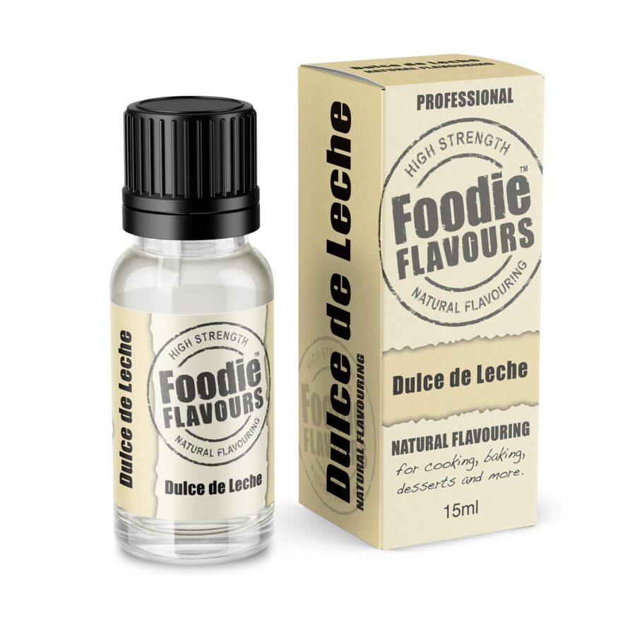 Dulce de Leche Natural Flavouring bottle and box