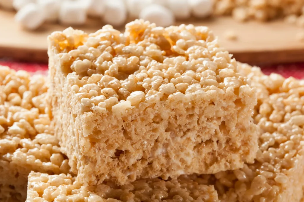 Lime Rice Crispy Squares