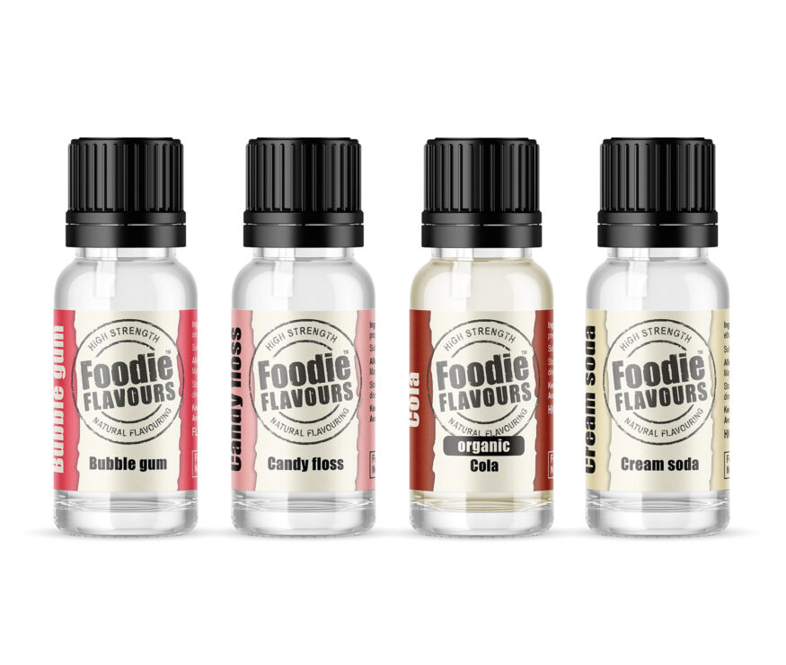 foodie flavours retro set natural flavouring