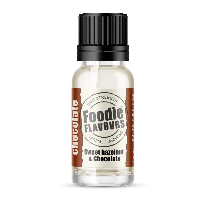 sweet hazelnut & chocolate natural flavouring 15ml bottle