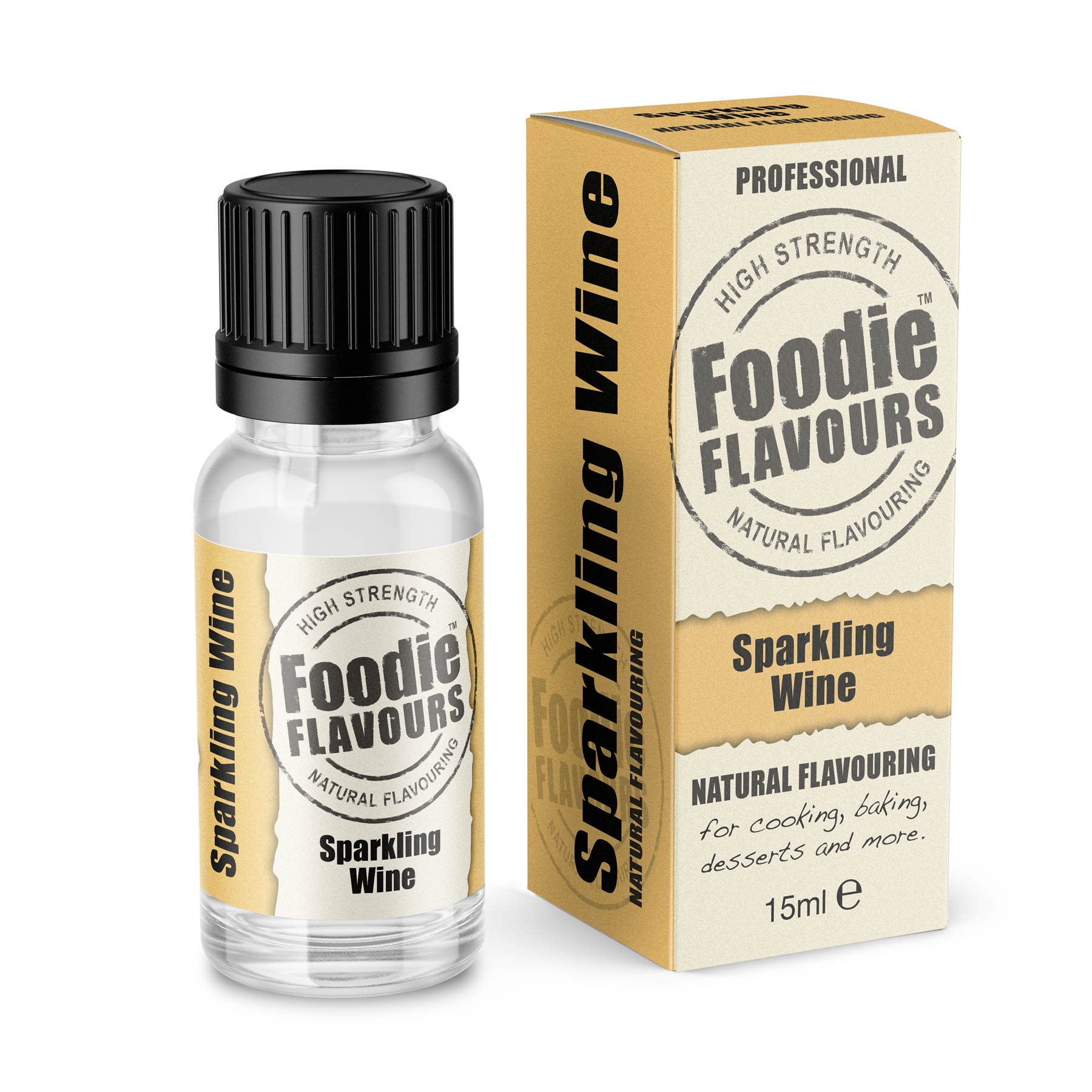 Sparkling Wine Natural Food Flavouring 15ml | Foodie Flavours