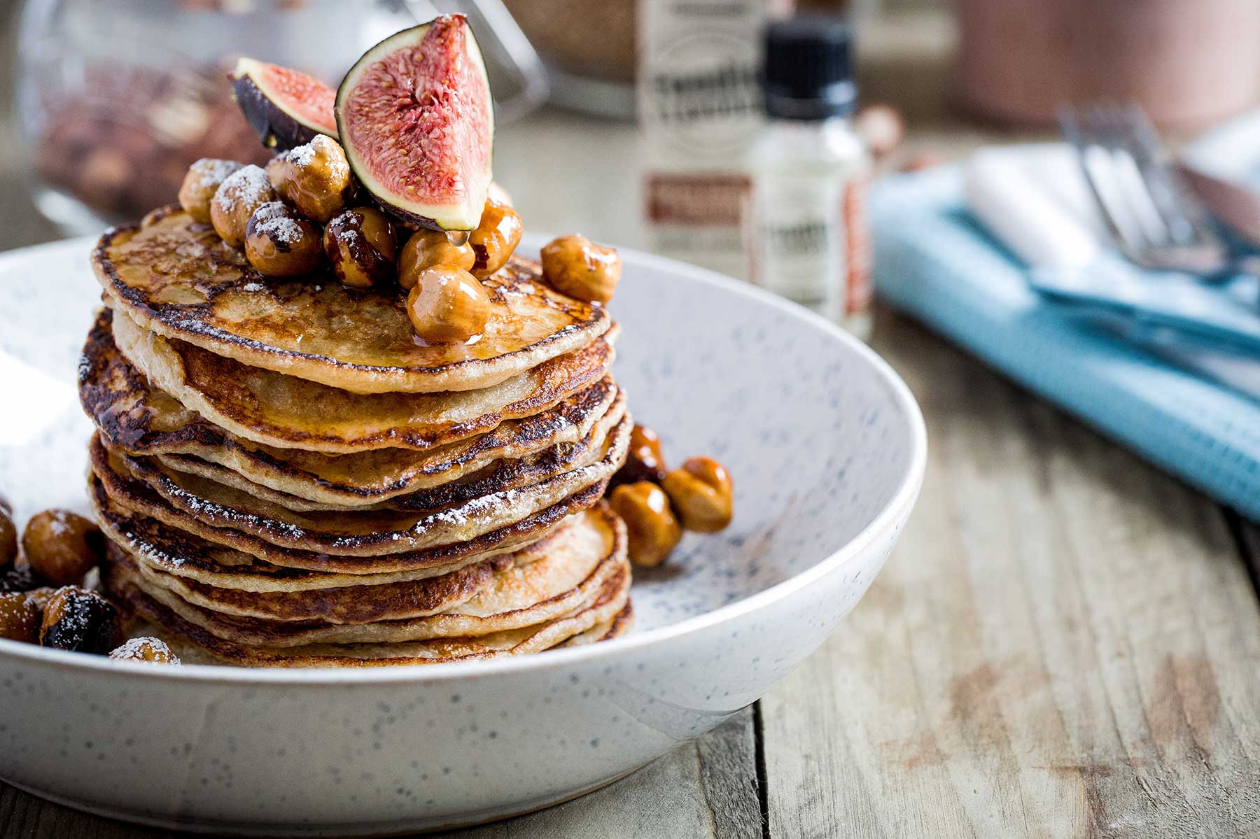 Sweet Hazelnut & Chocolate Pancakes