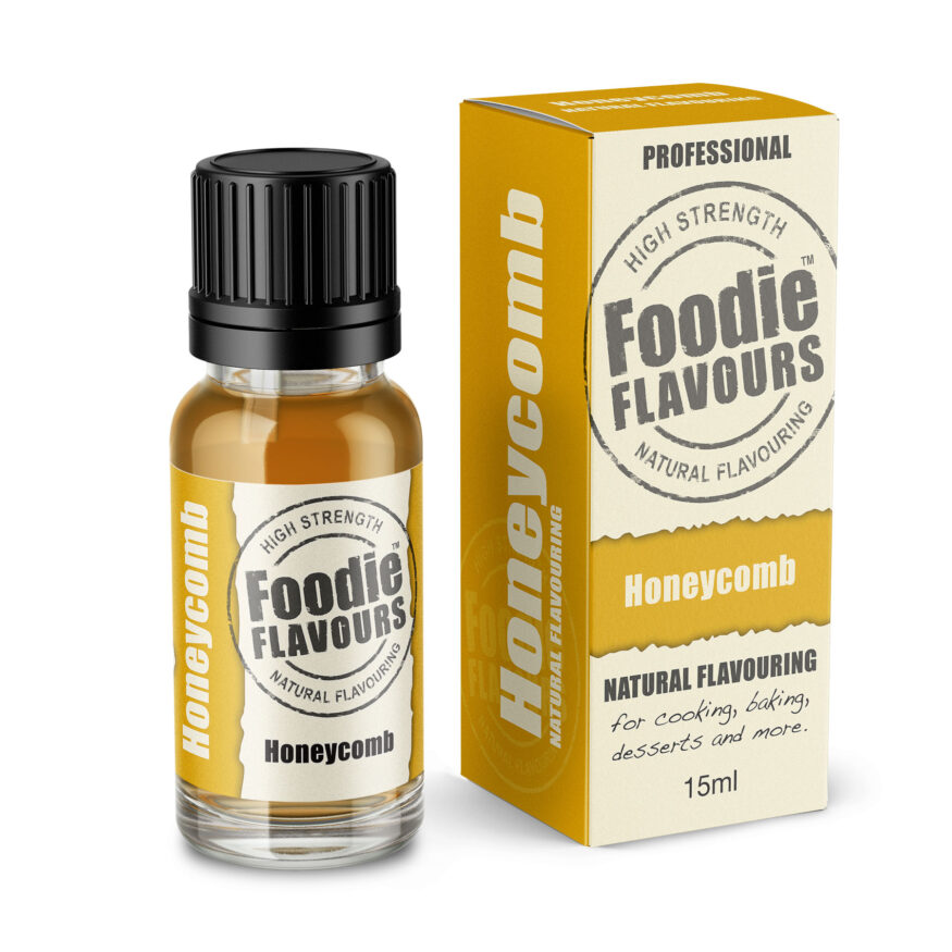 honeycomb natural flavouring bottle and box