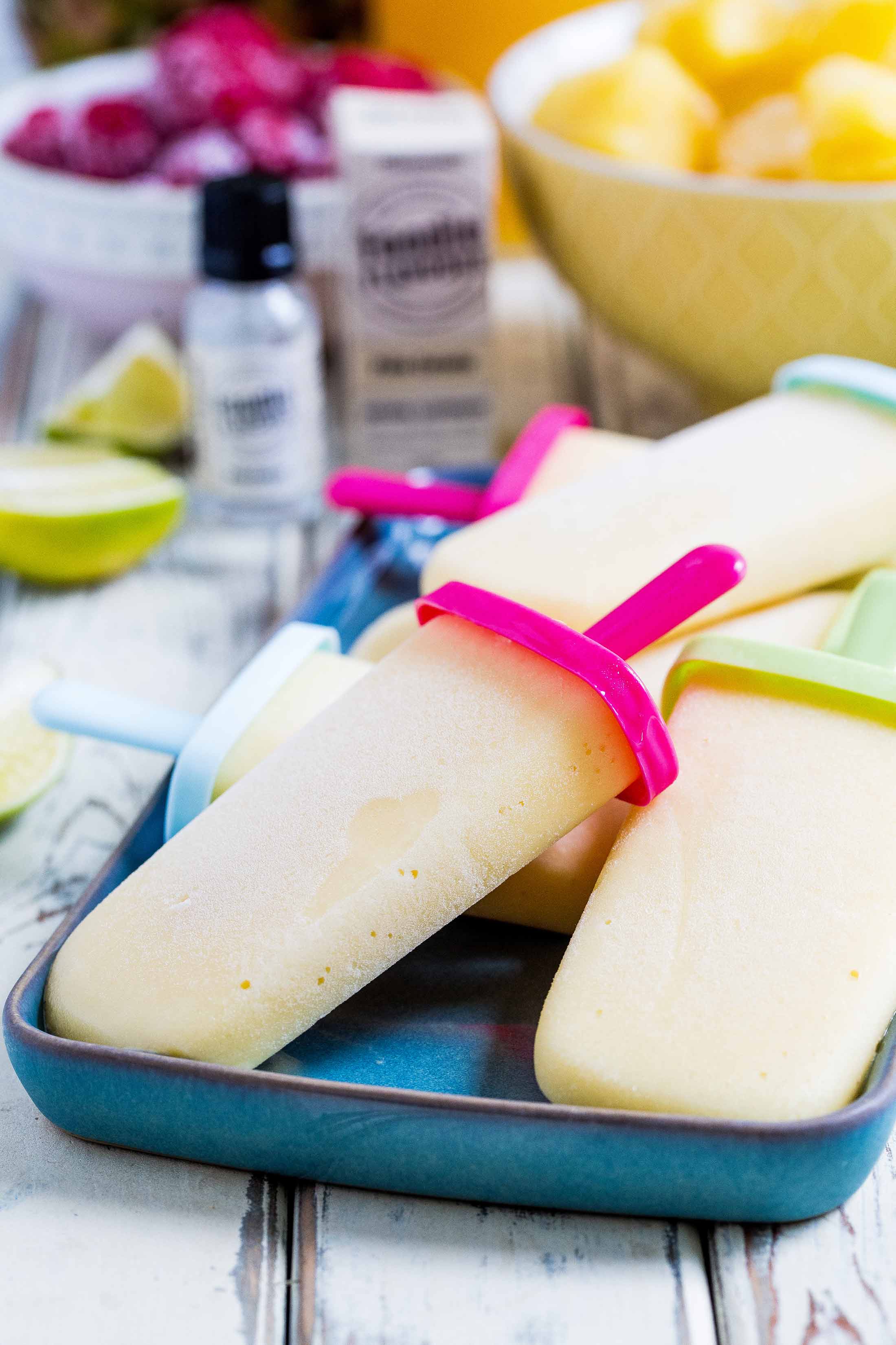 Pina Colada Ice Lollies