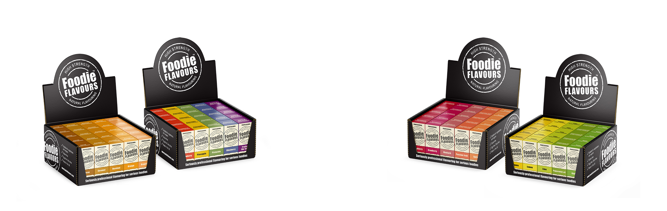 foodie flavours retail display boxes