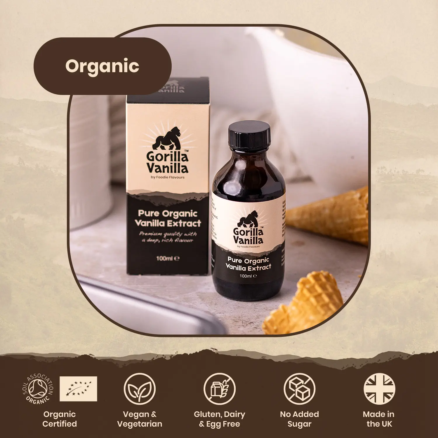 Gorilla Vanilla - Organic Vanilla Extract - Features