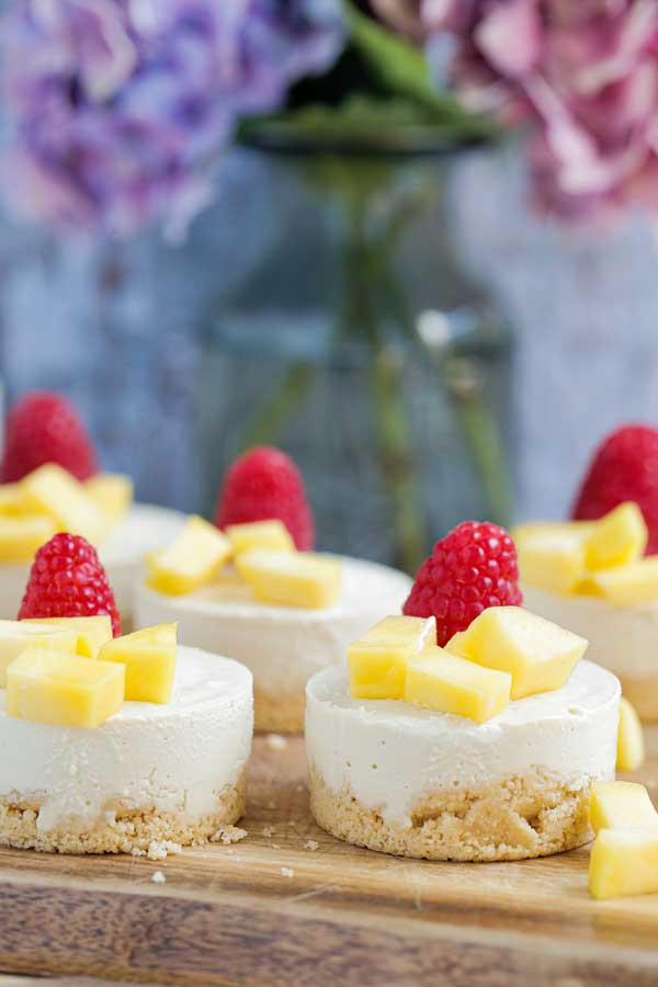 Vegan Mango Cheesecake Recipe | Foodie Flavours
