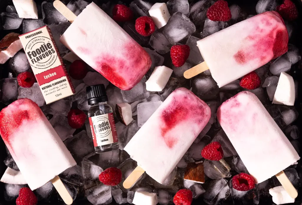 Lychee and Raspberry Ice Lollies Recipe