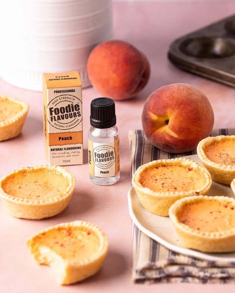 Peach Flavoured Custard Tarts