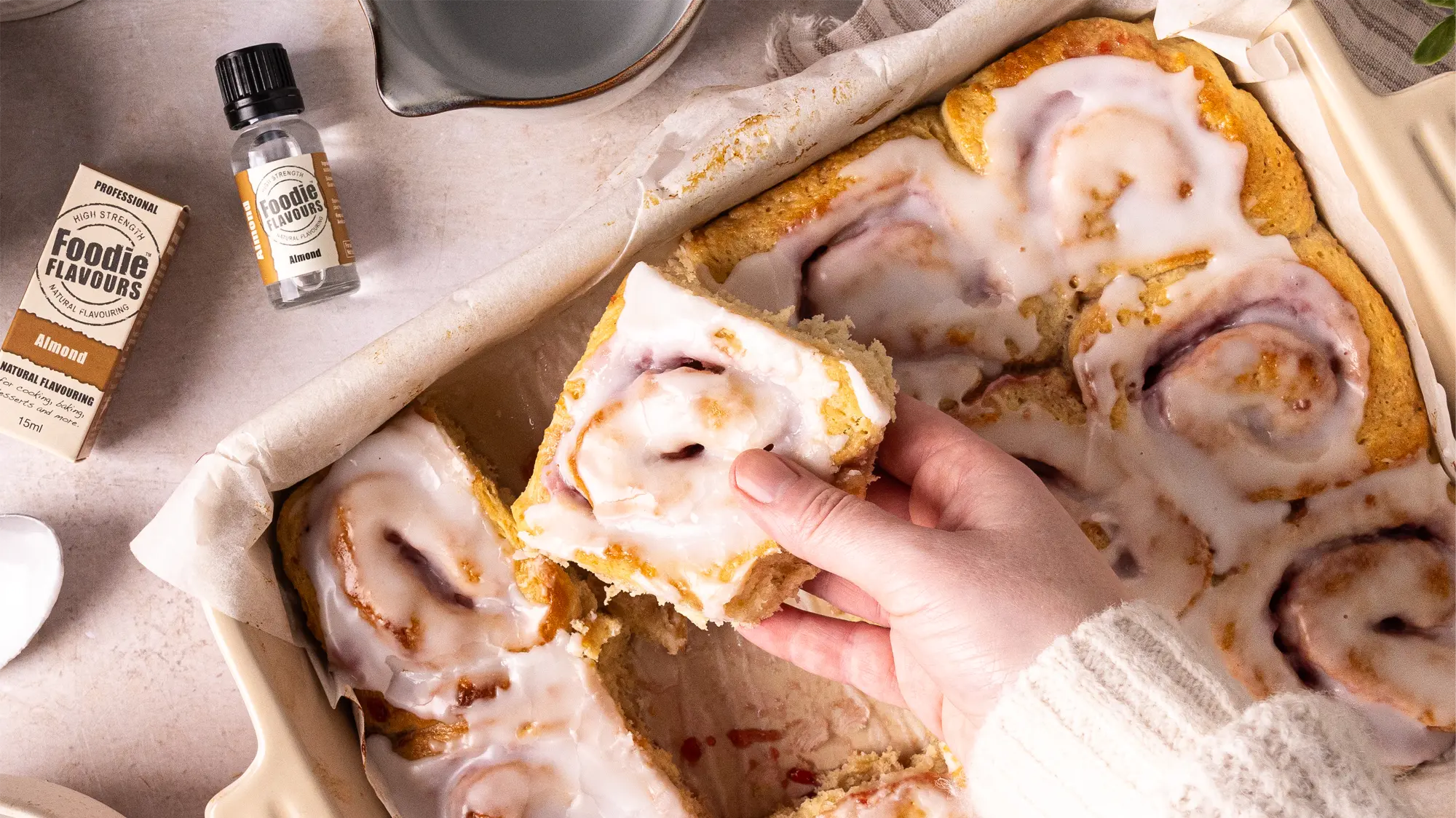 Almond Bakewell Rolls