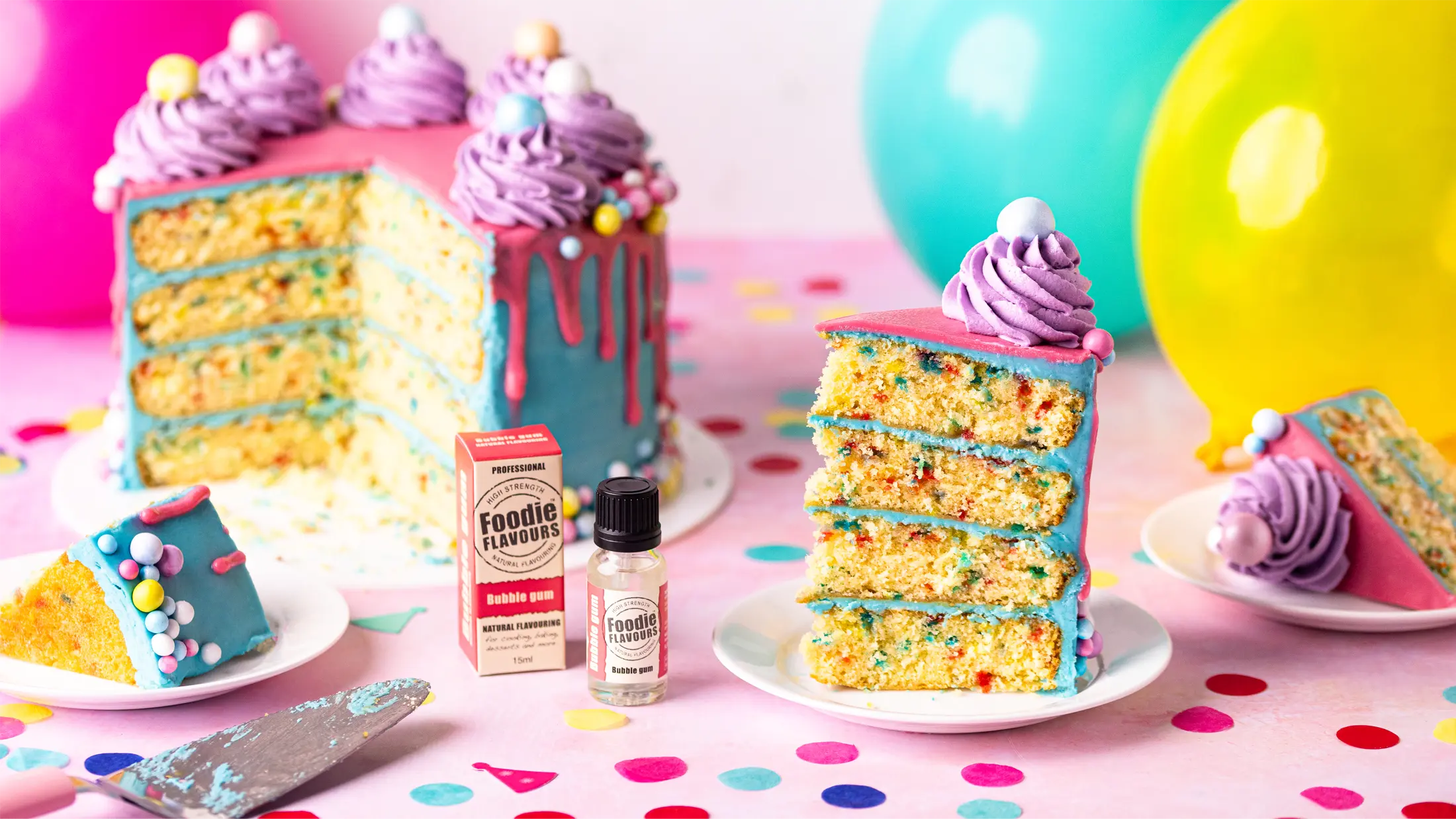 Bubble Gum Celebration Cake