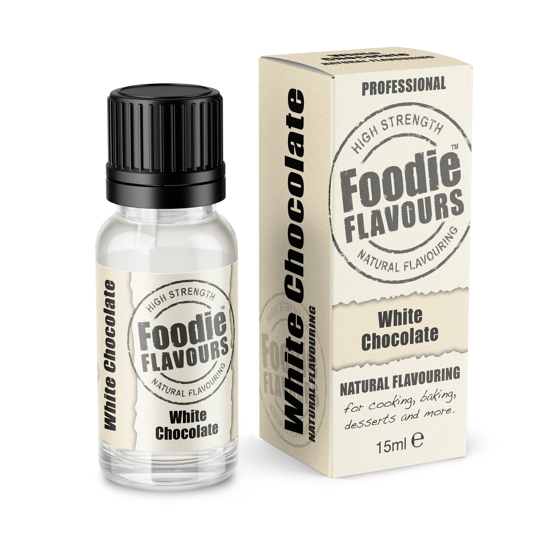 White Chocolate Natural Food Flavouring 15ml | Foodie Flavours