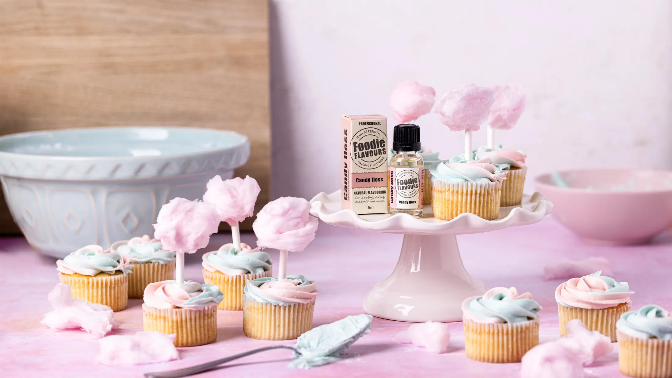 Candy Floss Fairy Cakes